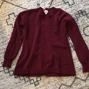 Isabel Maternity Burgundy Thick Sweater